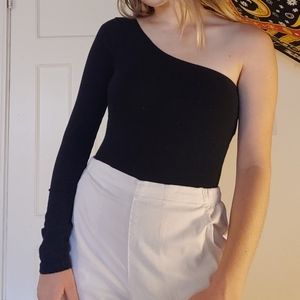 American Apparel one shoulder bodysuit